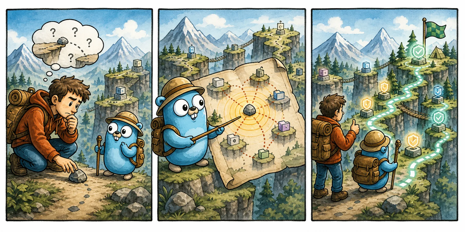 GoSherpa markiert die Auswirkungen einer Code-Änderung und weist auf Testpfade hin.